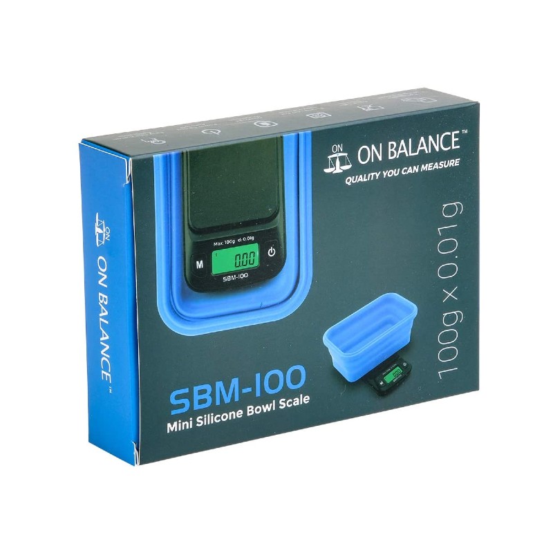Báscula On Balance SBM-100 Azul (100x0,01gr)