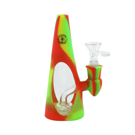 Pipa BHO Silicona CLEAR Qnubu 15cm Colorado (2 en 1)