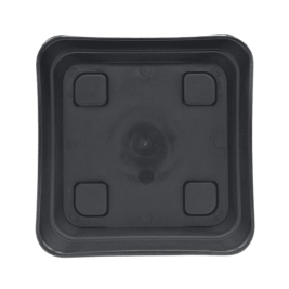 Plato Cuadrado Negro con Plataformas