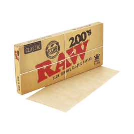 Papel de Fumar Raw Classic 200's King Size Slim
