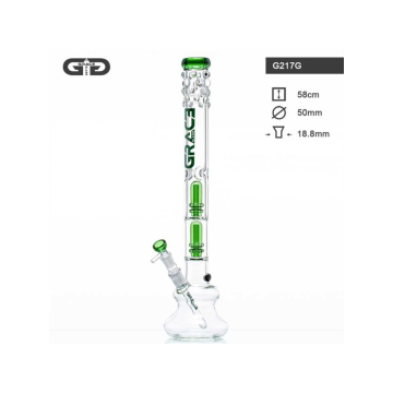Bong Tree Green Grace Glass 58cm Ø:50mm