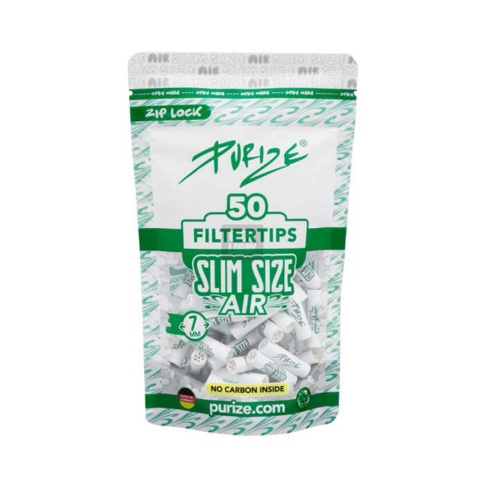 Filtros Purize Slim Air (Sin Carbon Activo) (50 Uds / Bolsa)