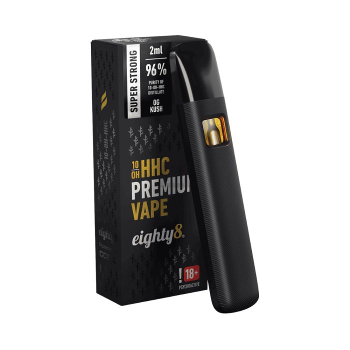 Vaporizador Desechable 10-OH-HHC (2ml) Eighty8 Vaporizador Desechable 10-OH-HHC (2ml) Eighty8