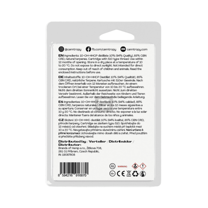 Cartucho 10-OH-HHCP (1ml)