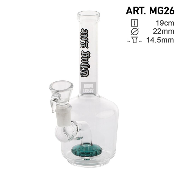 Bong Thug Life Glass 19cm Ø22mm 14,5mm