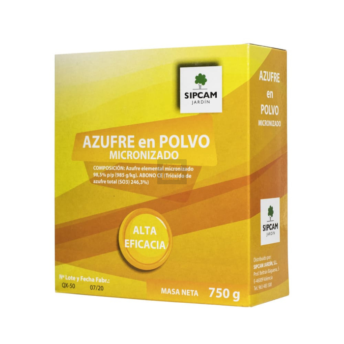Azufre en Polvo Micronizado 750gr Azufre en Polvo Micronizado 750gr