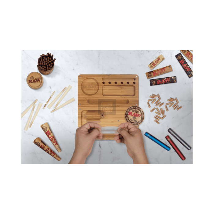 Bandeja RAW Bambú Rolling Tray