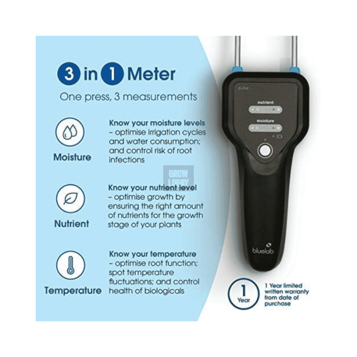 Bluelab Pulse Meter Smart EC/Humedad (3 en 1)