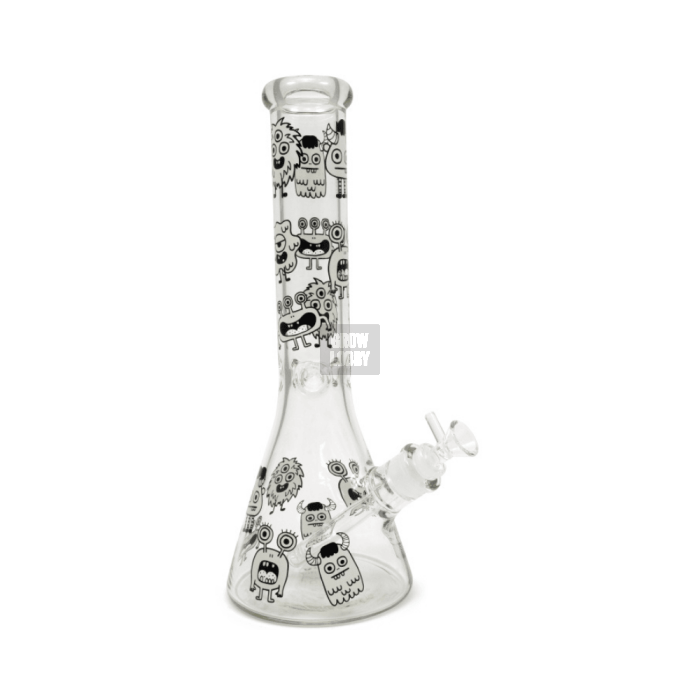 Bong de Cristal 32cm Beaker Ice Monstruos Fosforescente