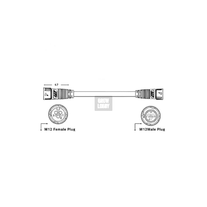 Lumatek Cable Extension 1m Para Luminaria VF Led
