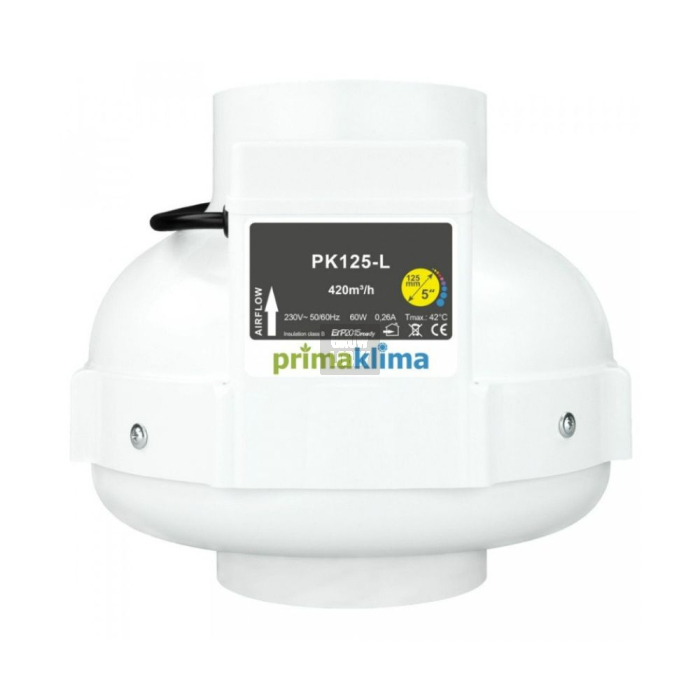 Extractor Prima Klima 125-L (420m3/h)