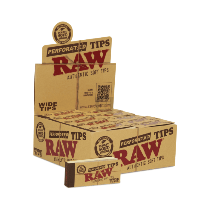 Filtros Raw Wide Tips Perforated