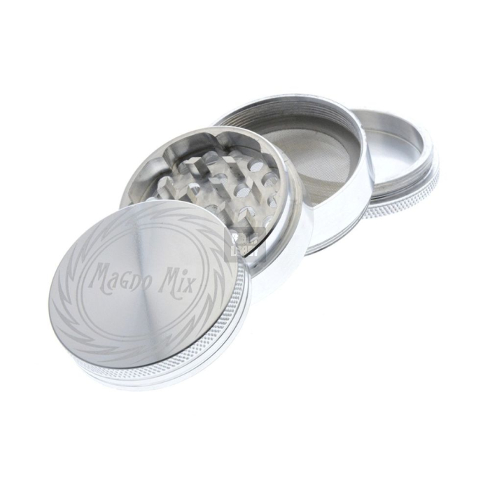 Grinder Polinizador Magno Mix Plata 4 partes