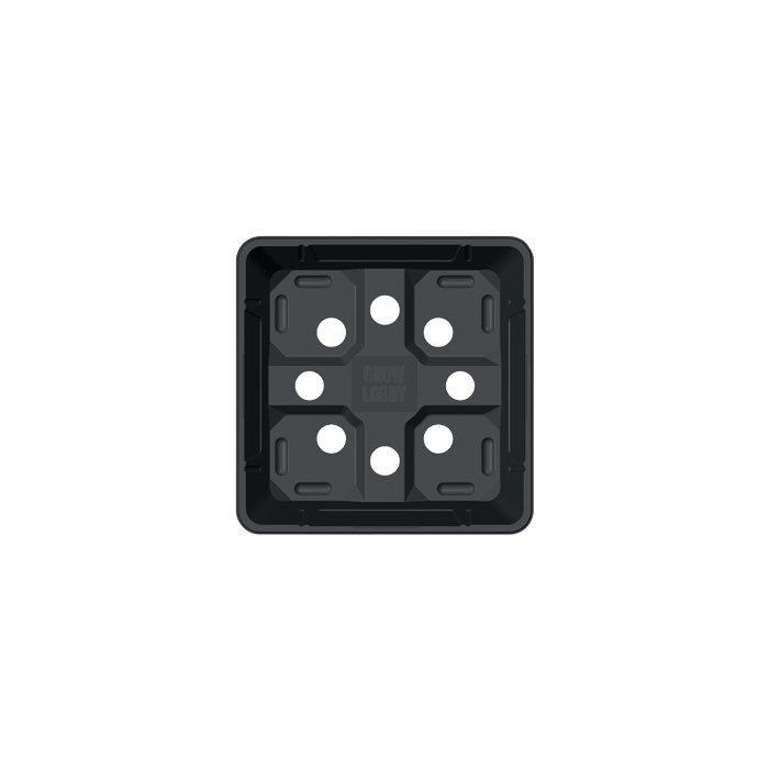 Maceta Teku Negra 7x7x8cm (0,23L)