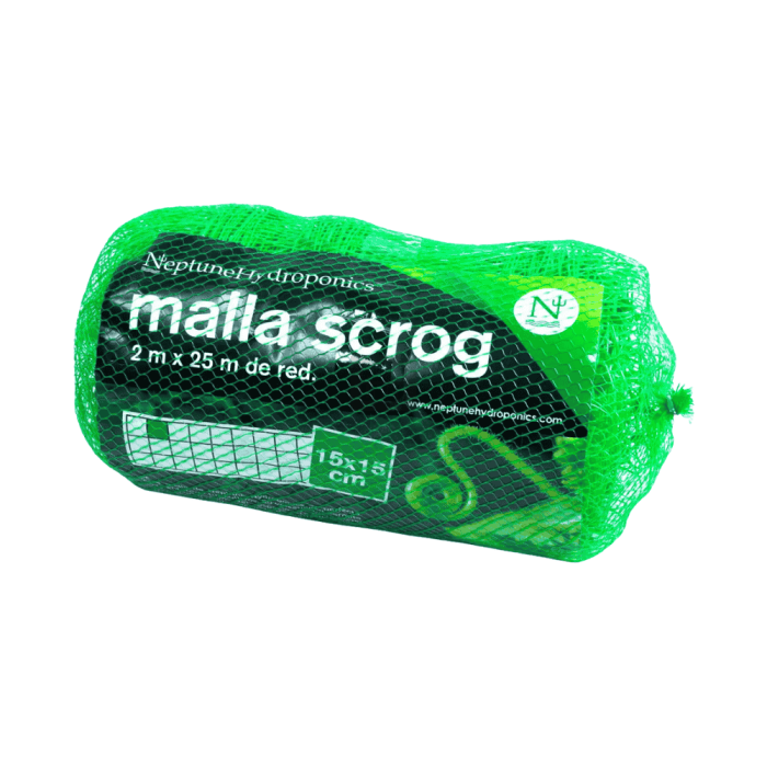 Malla Entutorar SCROG Verde 2 x 25m Malla Entutorar SCROG Verde 2 x 25m