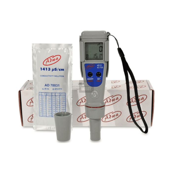 ADWA AD31 Medidor de EC y Temperatura