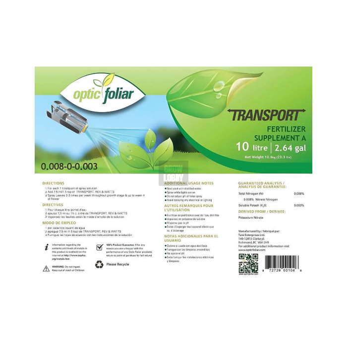 Optic Foliar Transport
