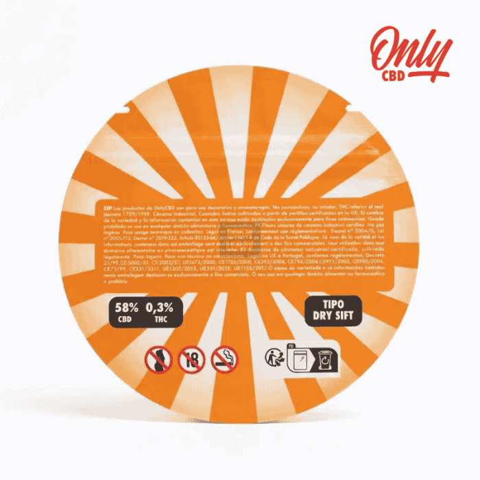Orangello CBD - Dry Sift de Only CBD