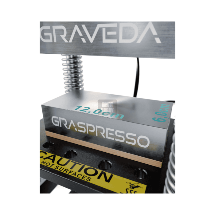 Prensa Graveda Graspresso 15T (Placa 12x6cm)