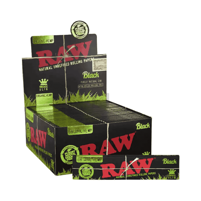 RAW Black Organic Hemp King Size