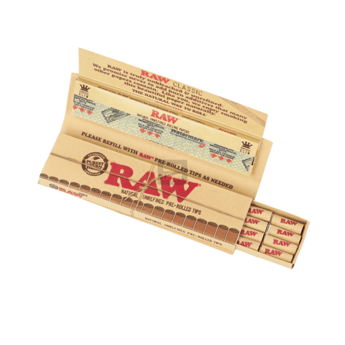 RAW Connoisseur King Size + Tips Prerolled Masterpiece