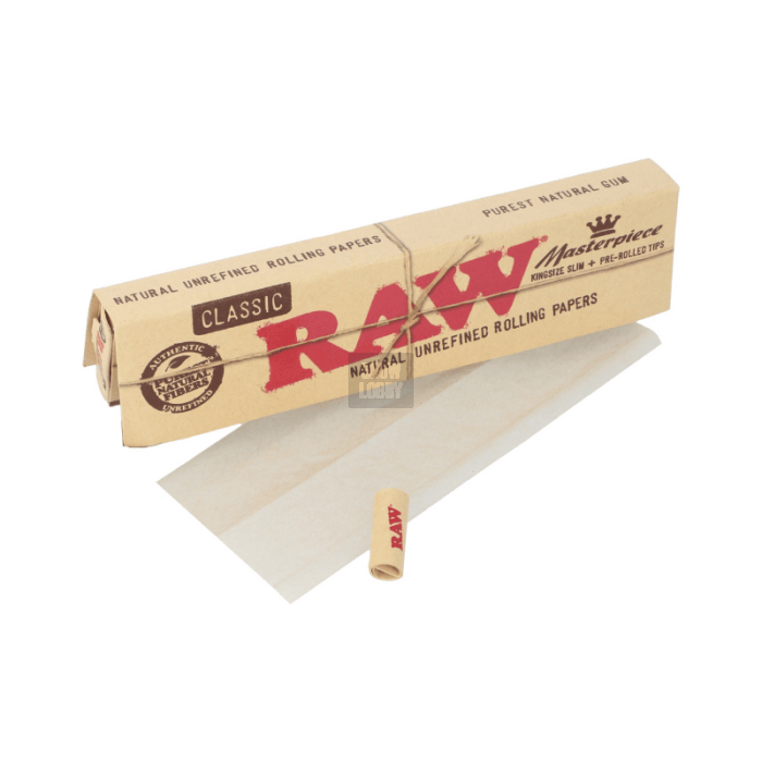 RAW Connoisseur King Size + Tips Prerolled Masterpiece
