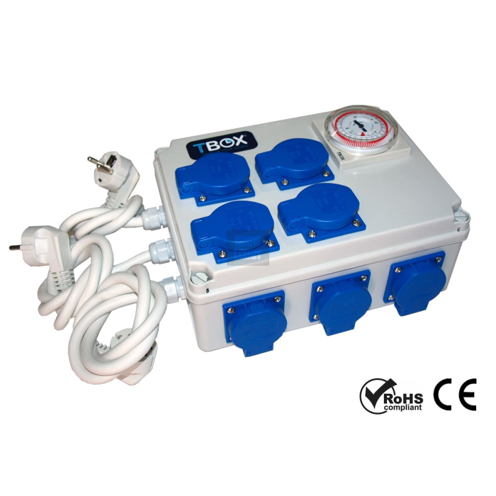 Temporizador Tempo Box T-Box 12 salidas 600W