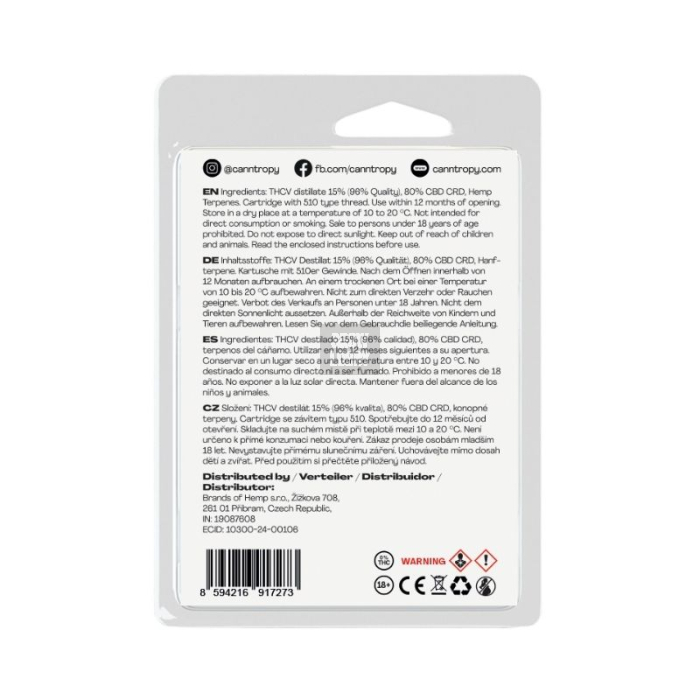 Cartucho THCV 96% (1ml)
