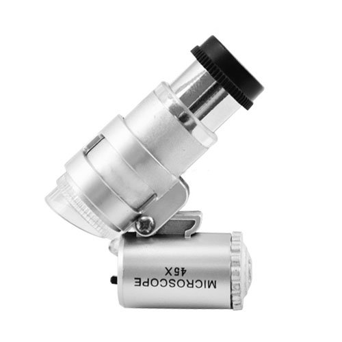 Microscopio Lupa LED Bolsillo 45X