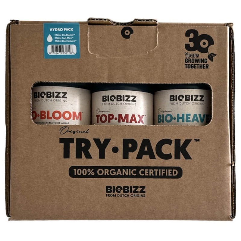 Try-Pack Hydro Ecológico para cultivo BioBizz